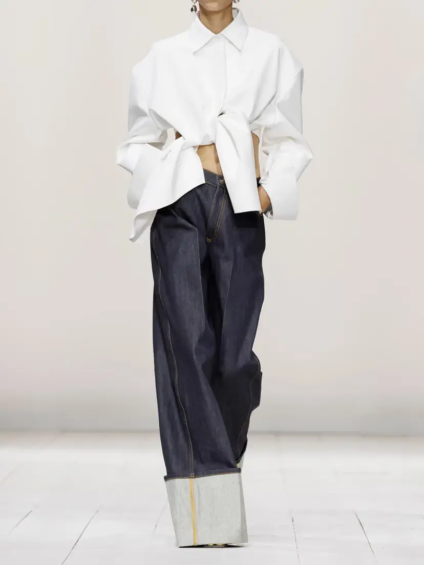 Givenchy Creased Wide-leg Denim Jeans | Thumbnail 5 Givenchy Creased Wide-leg Denim Jeans | Thumbnail 5