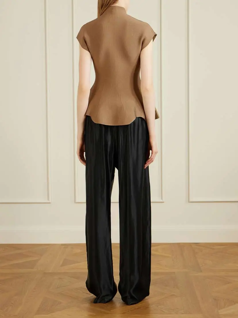 Khaite Andra Stretch-knit Turtleneck Peplum Top | Thumbnail 3 Khaite Andra Stretch-knit Turtleneck Peplum Top | Thumbnail 3