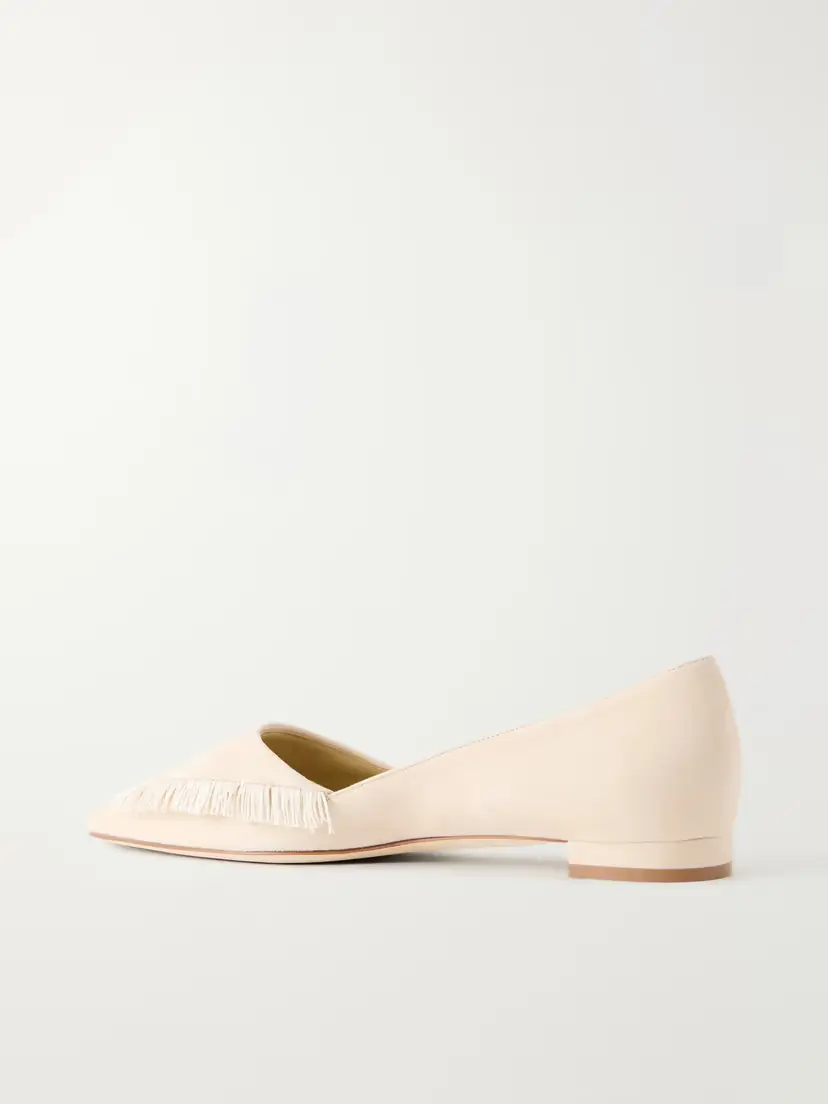 Manolo Blahnik Paletotflat Fringed Suede Ballet Flats | Thumbnail 3 Manolo Blahnik Paletotflat Fringed Suede Ballet Flats | Thumbnail 3