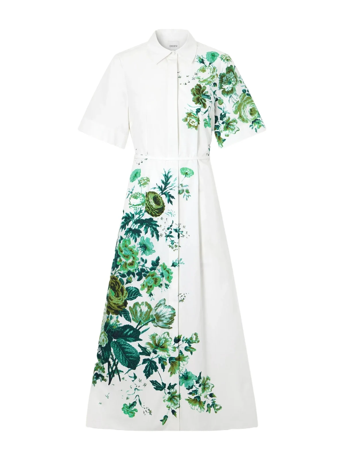 Floral-print Cotton-poplin Midi Shirt Dress Floral-print Cotton-poplin Midi Shirt Dress