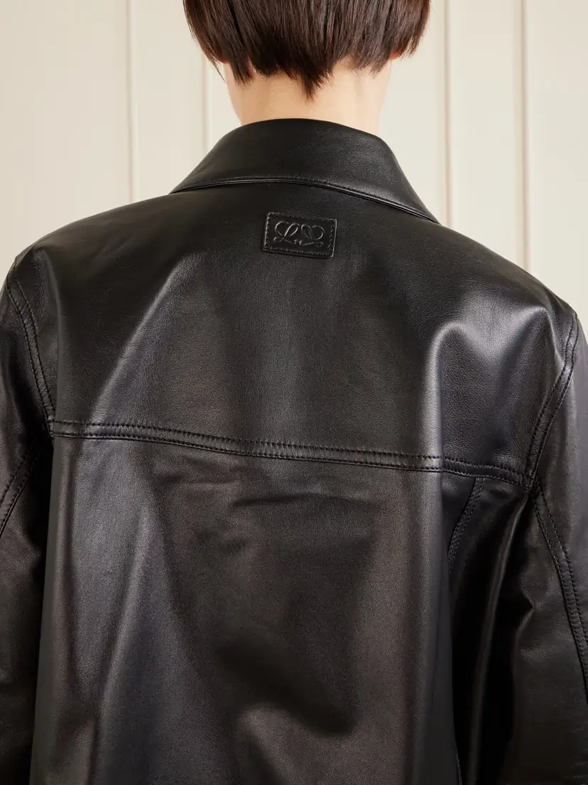 Loewe Gathered Leather Jacket | Thumbnail 5 Loewe Gathered Leather Jacket | Thumbnail 5