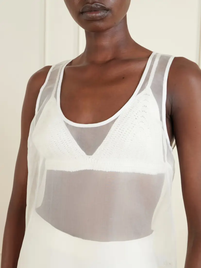 Heirlome Elaine Silk-organza Tank Top | Thumbnail 5