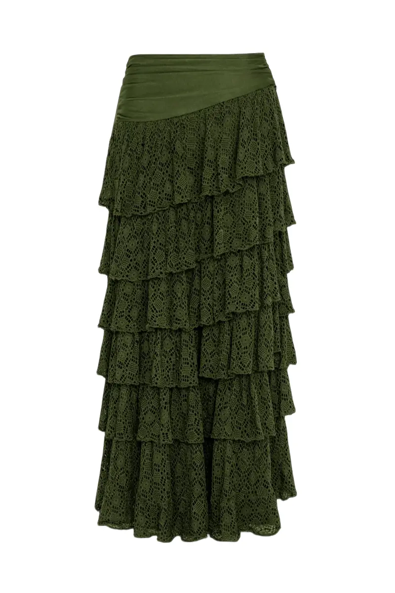 PatBo SIRENA LYCRA RUFFLE MAXI SKIRT | Thumbnail 3 PatBo SIRENA LYCRA RUFFLE MAXI SKIRT | Thumbnail 3