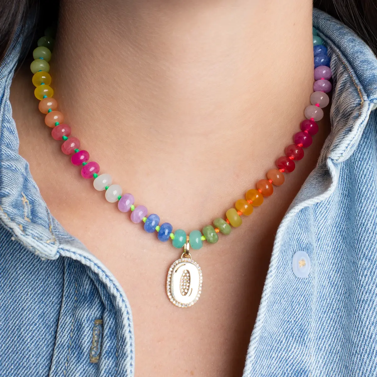Stephanie Gottlieb Kendall Rainbow Beaded Necklace | Thumbnail 3