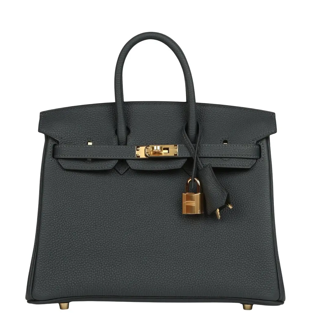 Hermes Birkin 25 Gris Misty Togo Gold Hardware Hermes Birkin 25 Gris Misty Togo Gold Hardware