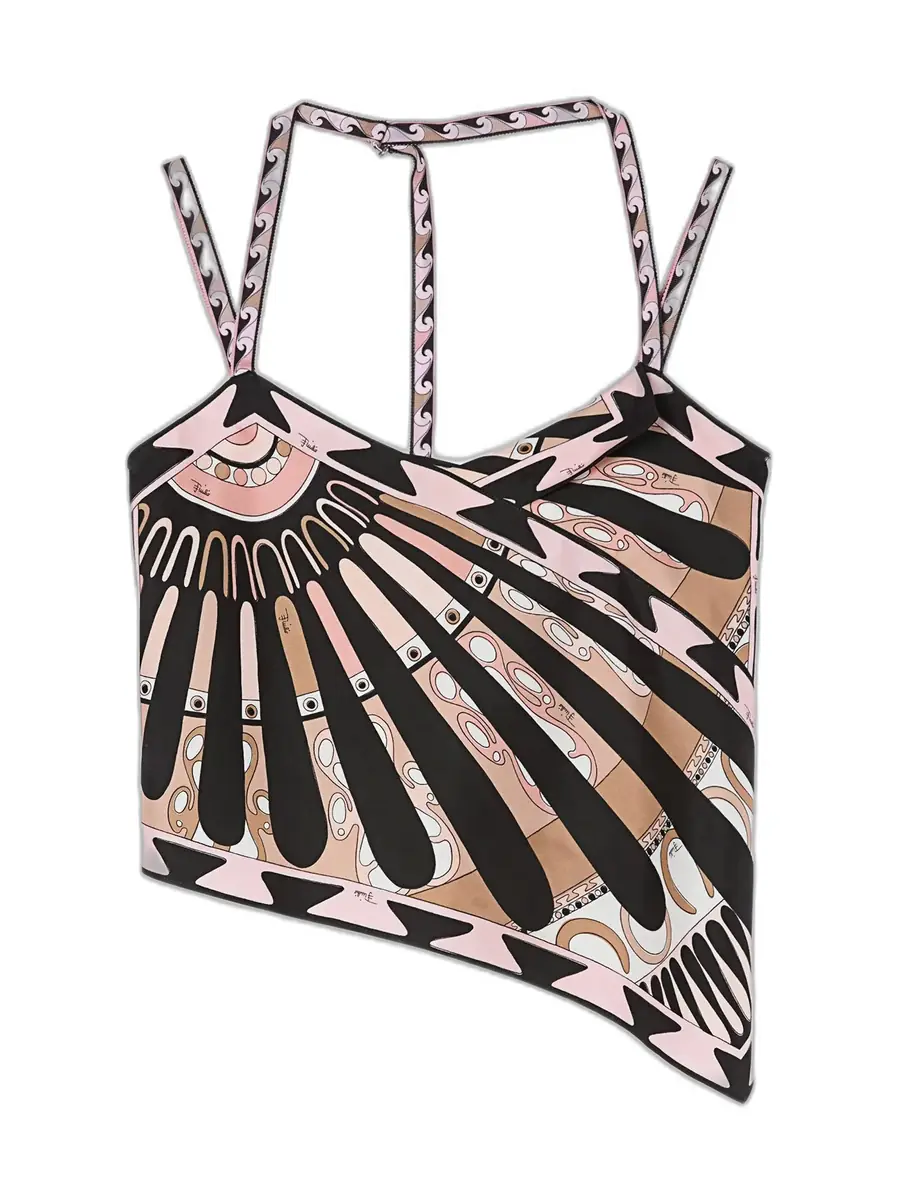 PUCCI Soleil Print Silk Scarf Top | Image 1 PUCCI Soleil Print Silk Scarf Top | Image 1