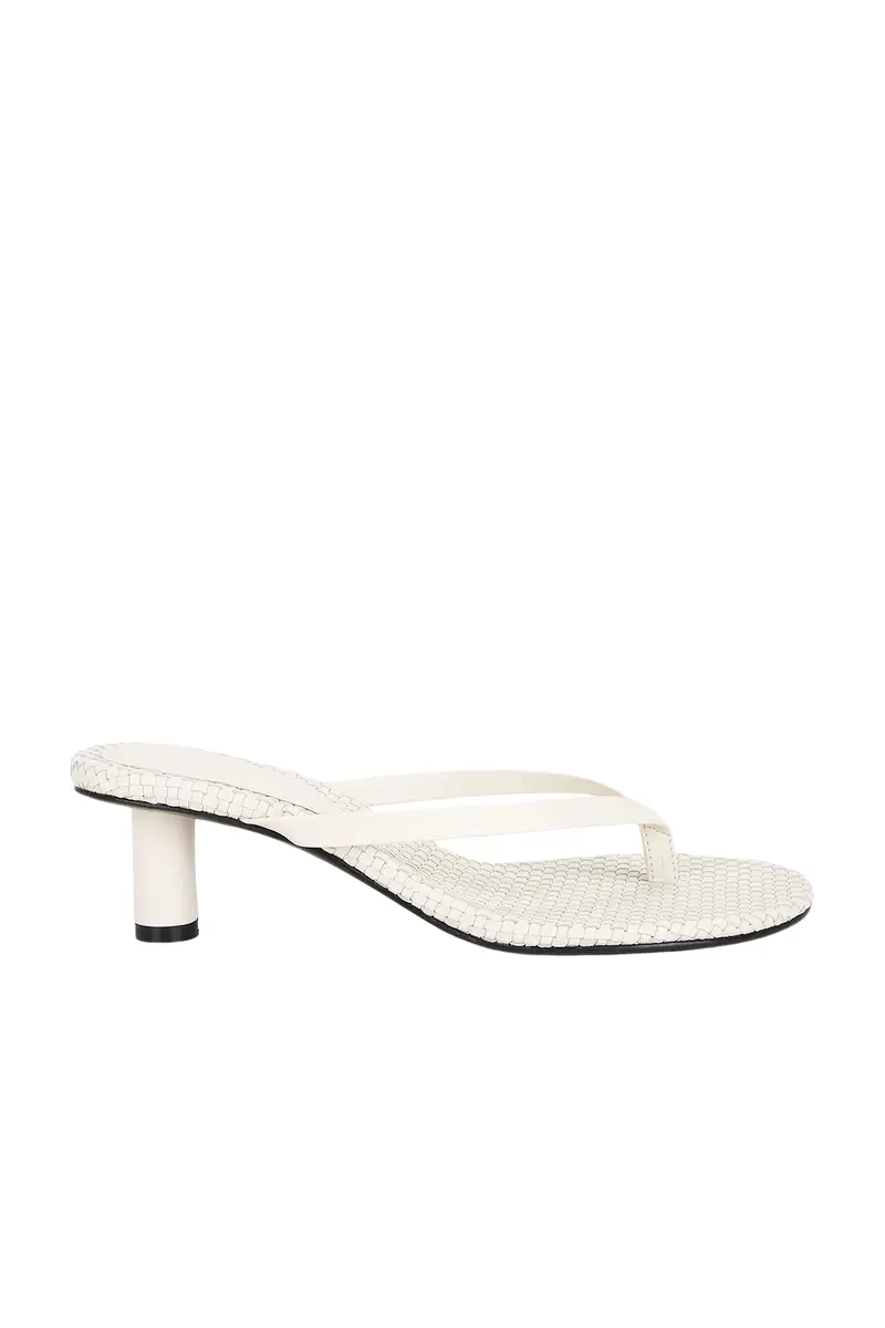 St. Agni Woven Thong Heeled Sandal