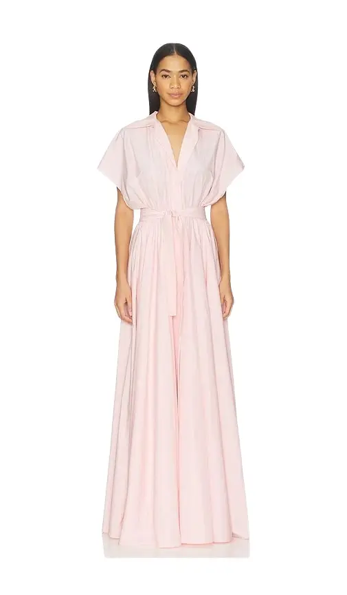 Norma Kamali Super Oversized Nk Shirt Flared Gown