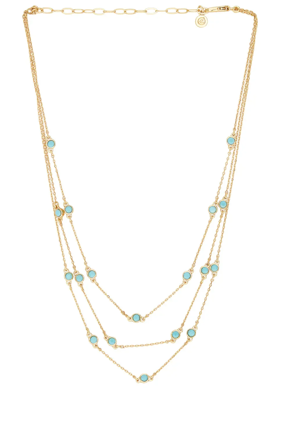 Ettika Crystal Dot Layered Necklace