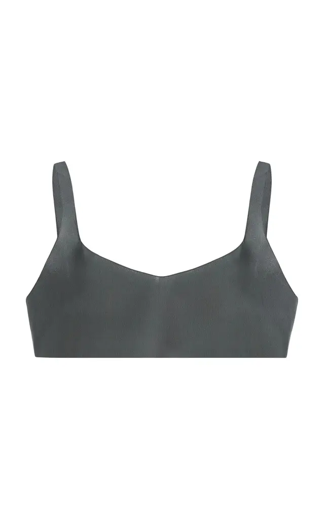 Silk Crepe de Chine Cropped Top Silk Crepe de Chine Cropped Top
