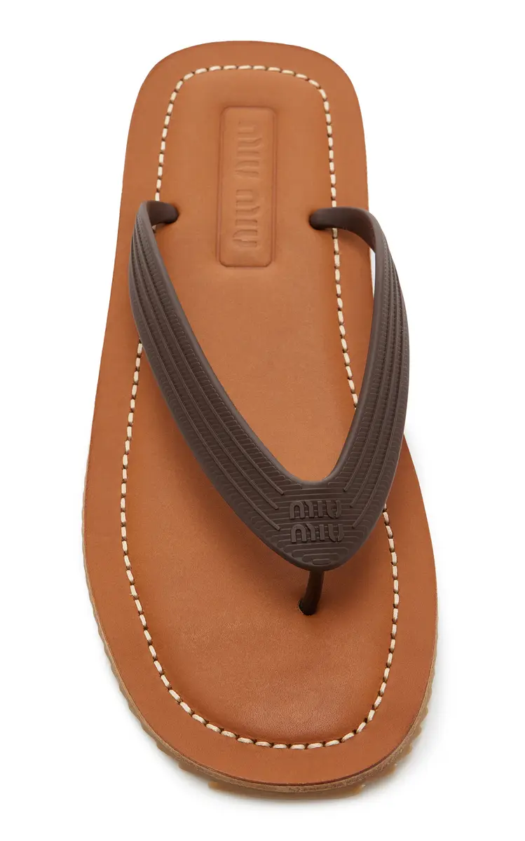 Miu Miu Rubber Thong Sandals | Thumbnail 3