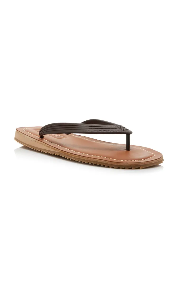 Miu Miu Rubber Thong Sandals | Thumbnail 4