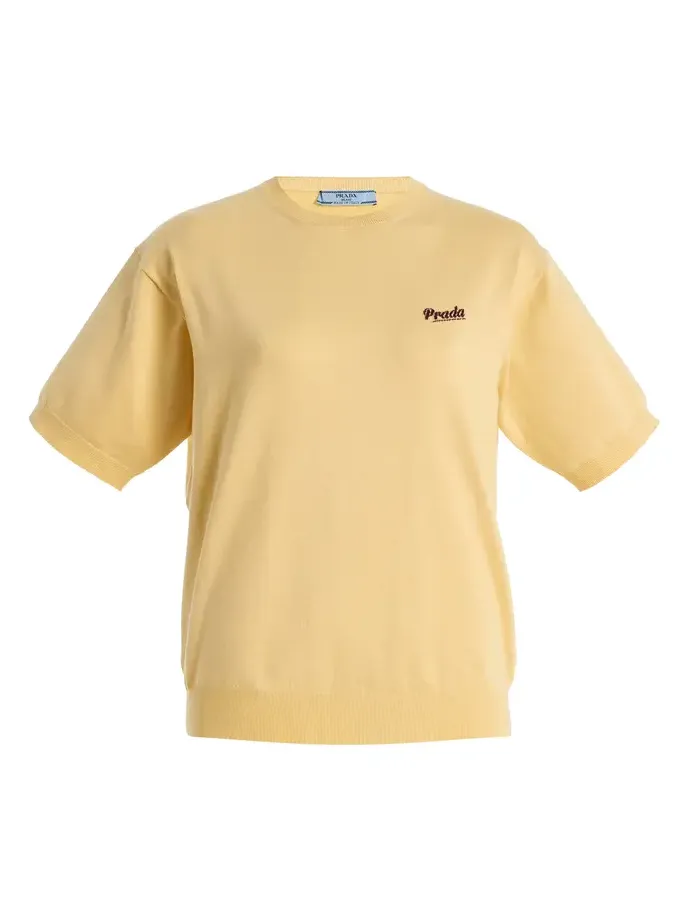 Prada Embroidered Silk Sweater