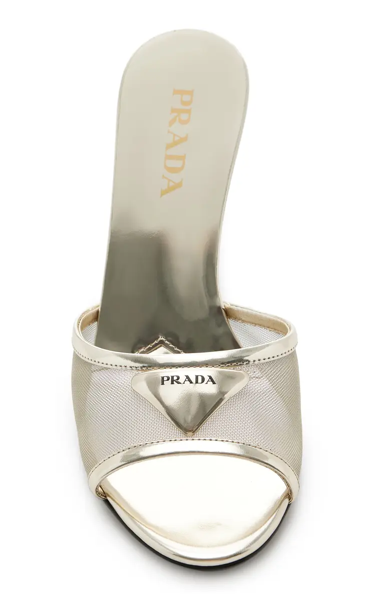 Prada Mesh Mules | Thumbnail 3 Prada Mesh Mules | Thumbnail 3