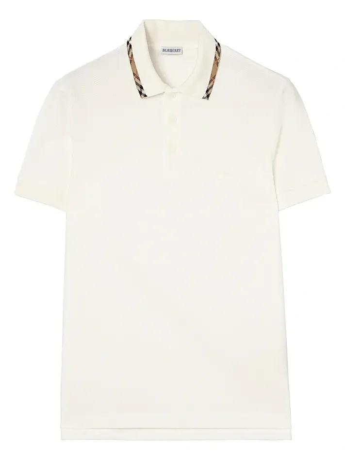 Burberry Men's Eddie Logo Cotton Polo Shirt