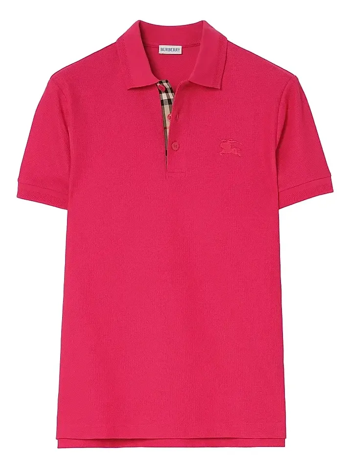 Burberry Men's Eddie Logo Cotton Polo Shirt