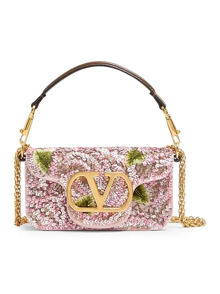 Women's Locò Small Embroidered Shoulder Bag Women's Locò Small Embroidered Shoulder Bag