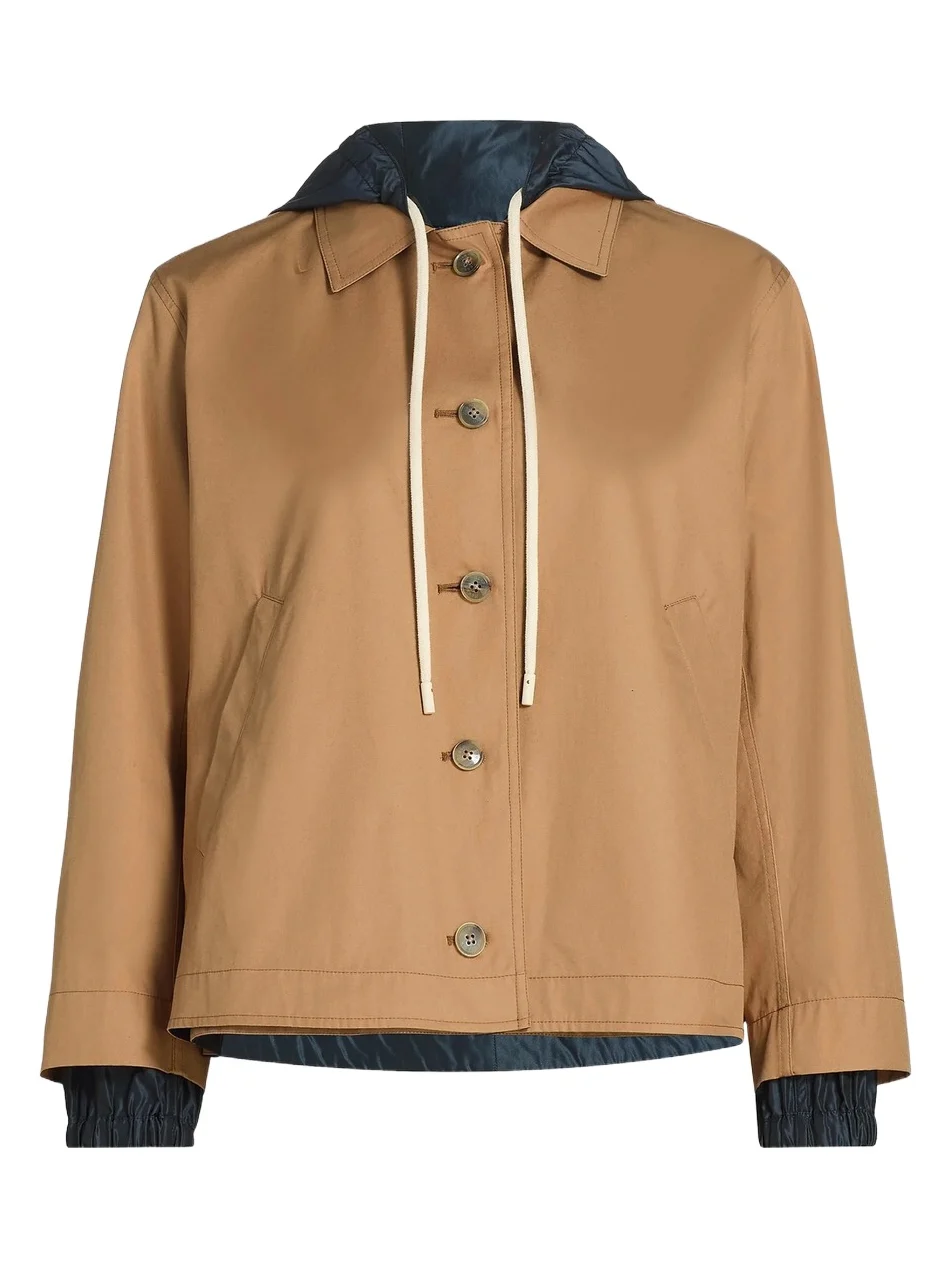 Women's Cotton & Techno Taffeta Reversible Jacket