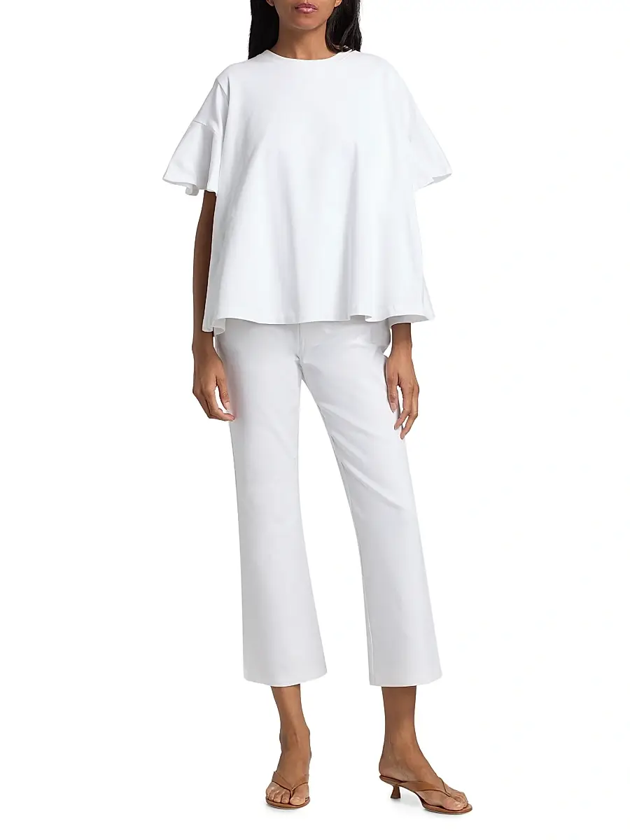Cinq à Sept Women's Jane Cotton Trapeze T-Shirt | Thumbnail 2 Cinq à Sept Women's Jane Cotton Trapeze T-Shirt | Thumbnail 2