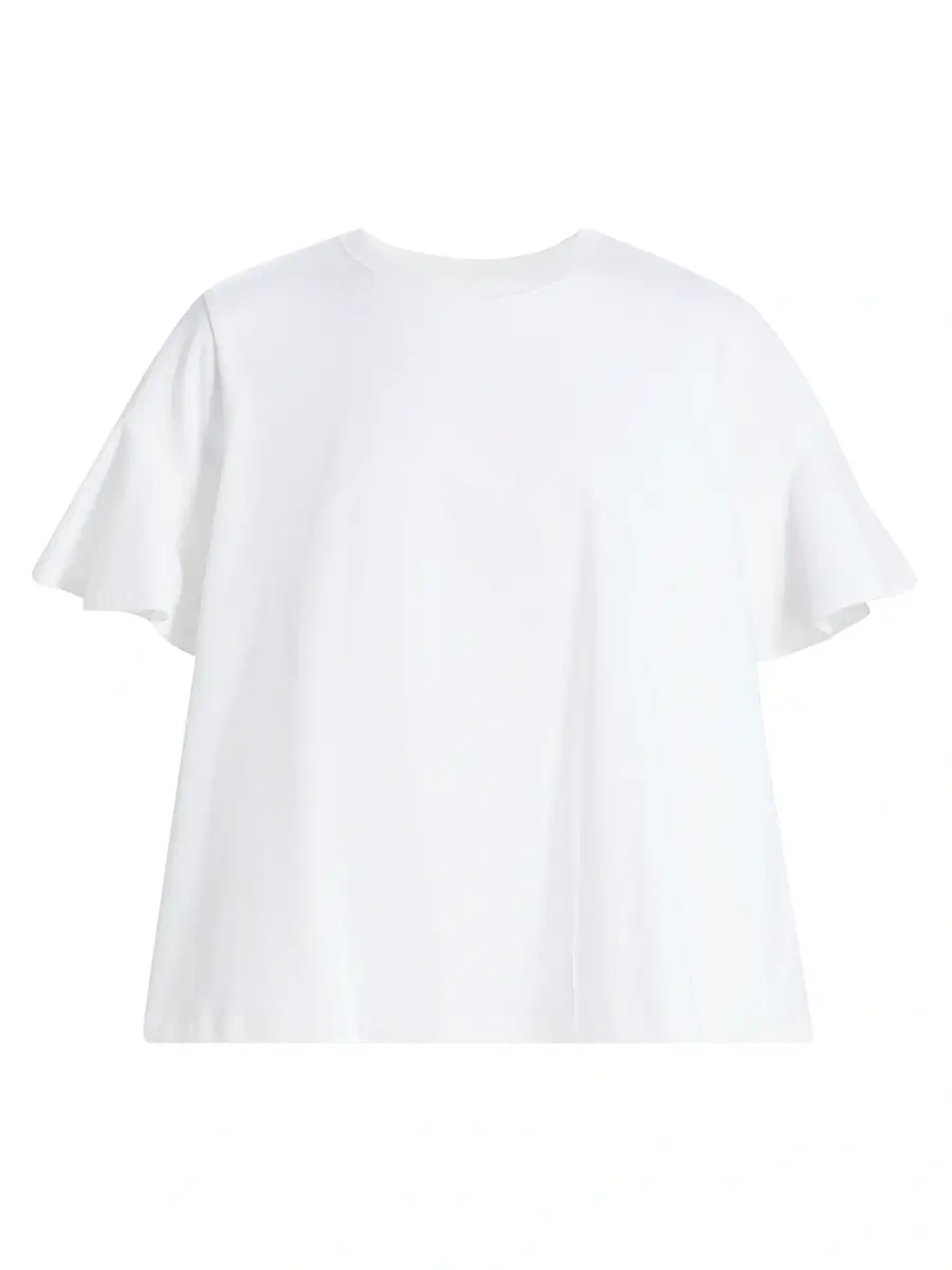 Cinq à Sept Women's Jane Cotton Trapeze T-Shirt - White | Image 1 Cinq à Sept Women's Jane Cotton Trapeze T-Shirt - White | Image 1