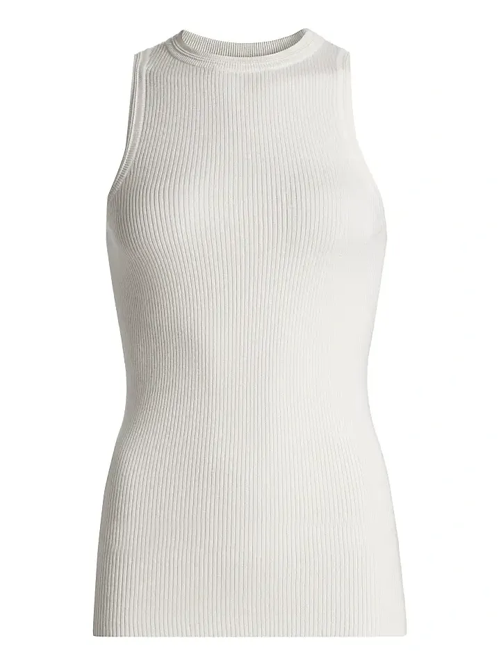 Women's Amya Rib-Knit Cotton-Cashmere Tank Women's Amya Rib-Knit Cotton-Cashmere Tank