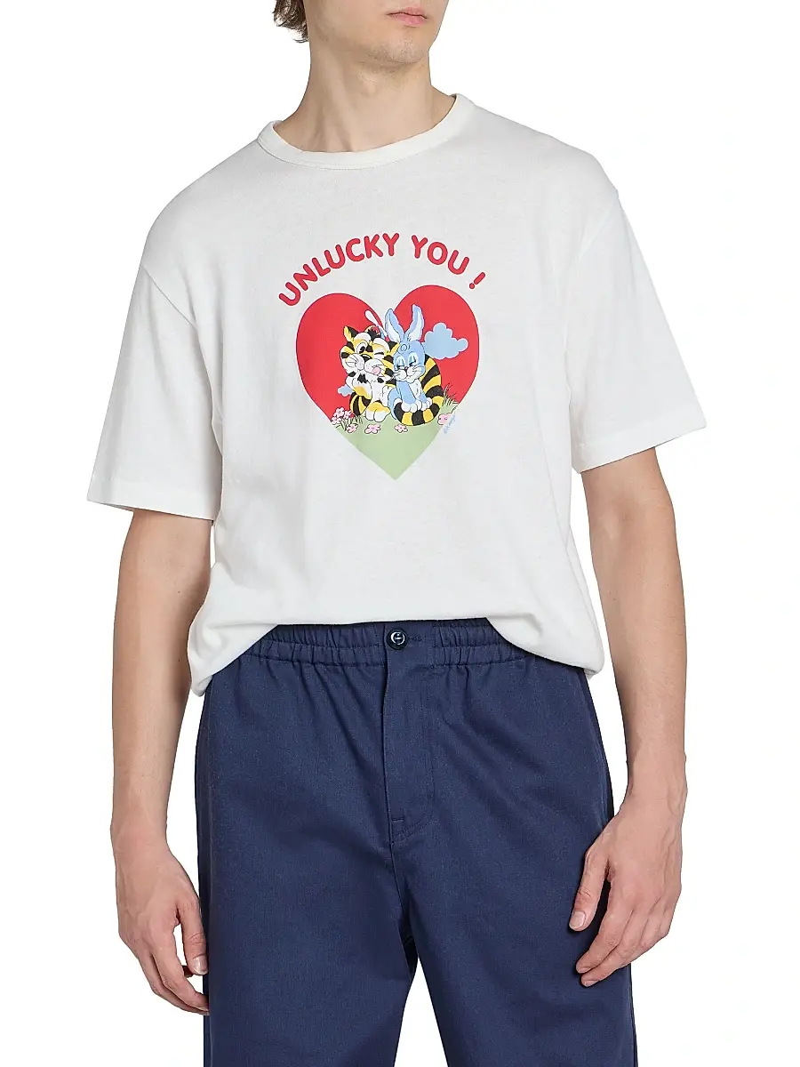 KENZO Men's Unlucky You Cartoon Classic T-Shirt | Thumbnail 3 KENZO Men's Unlucky You Cartoon Classic T-Shirt | Thumbnail 3