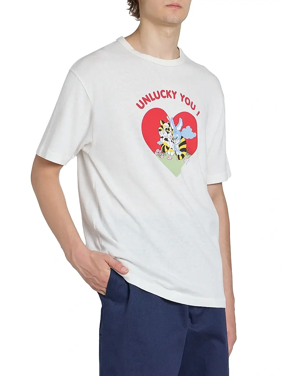 KENZO Men's Unlucky You Cartoon Classic T-Shirt | Thumbnail 4 KENZO Men's Unlucky You Cartoon Classic T-Shirt | Thumbnail 4