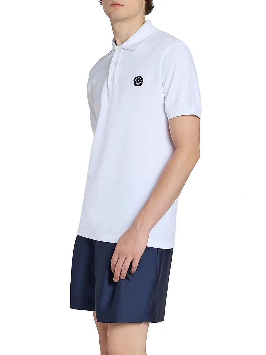 KENZO Men's Boke Flower 2.0 Crest Polo Shirt | Thumbnail 4
