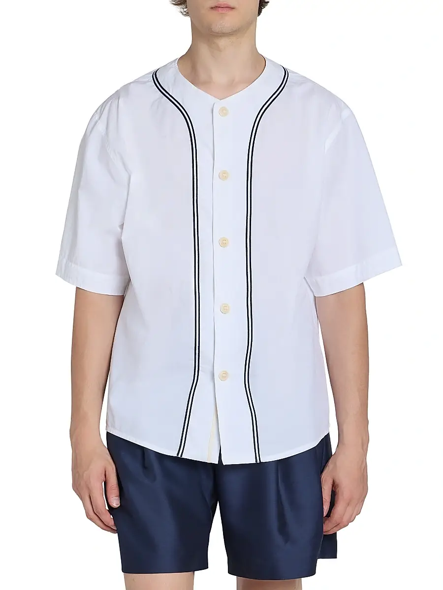 KENZO Men's Boke Flower 2.0 Cotton Baseball Shirt | Thumbnail 3 KENZO Men's Boke Flower 2.0 Cotton Baseball Shirt | Thumbnail 3