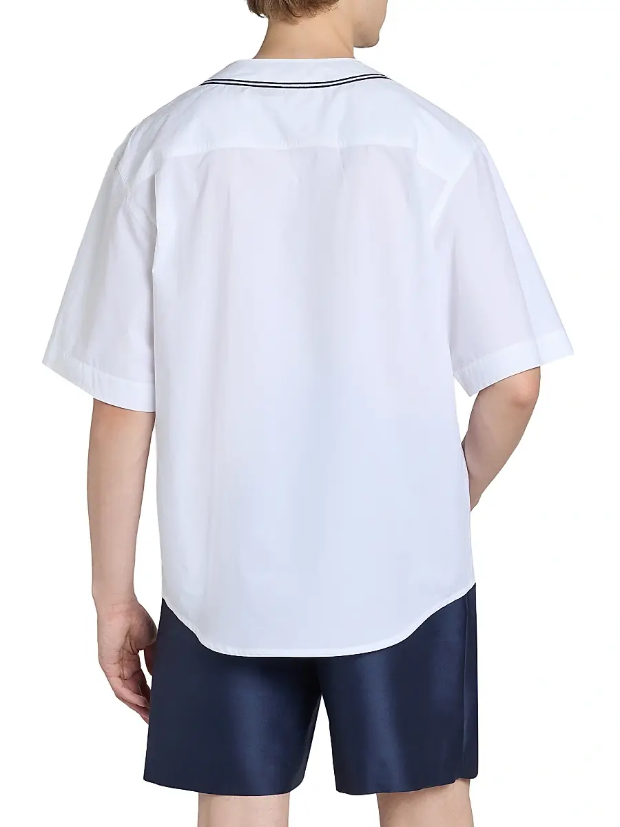 KENZO Men's Boke Flower 2.0 Cotton Baseball Shirt | Thumbnail 5 KENZO Men's Boke Flower 2.0 Cotton Baseball Shirt | Thumbnail 5