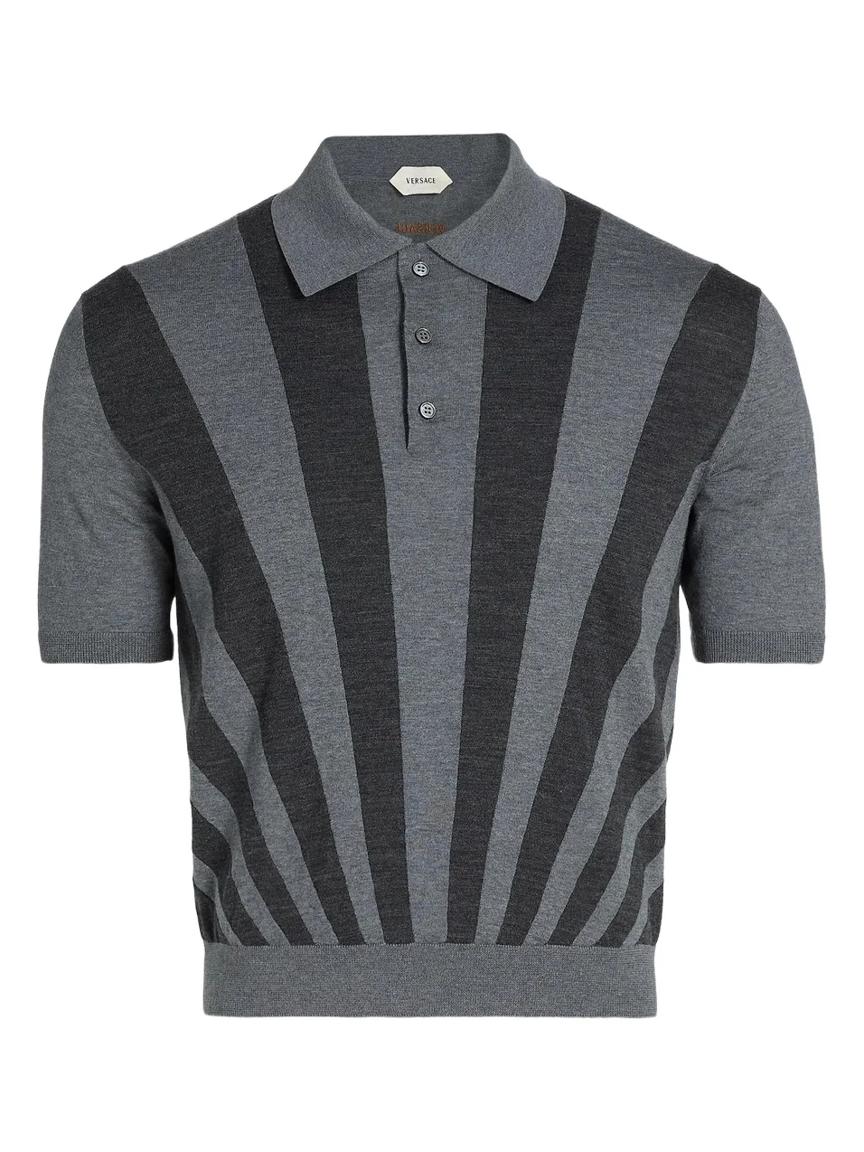 Men's Rays Intarsia-Knit Polo Shirt Men's Rays Intarsia-Knit Polo Shirt