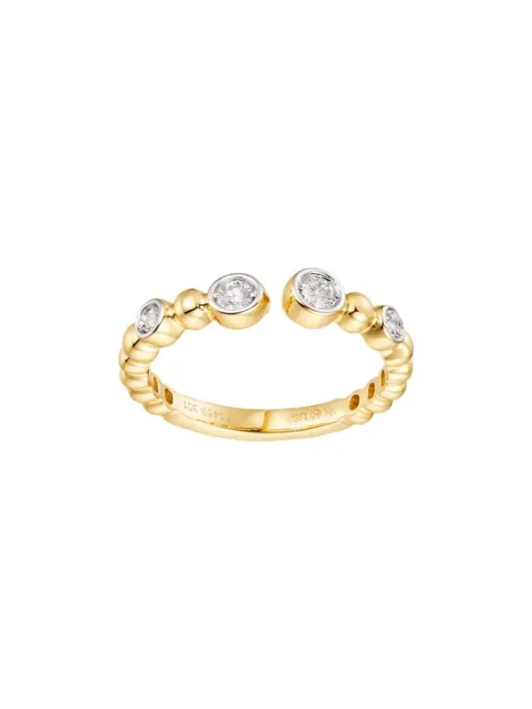 0.181ct Diamond 14K Gold Open Ring 0.181ct Diamond 14K Gold Open Ring
