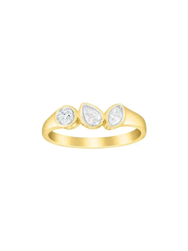 0.374ct Diamond 14K Gold Multi Shape Ring 0.374ct Diamond 14K Gold Multi Shape Ring