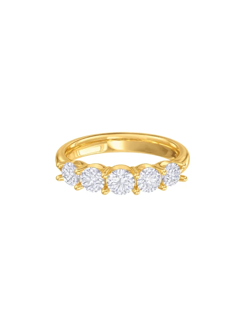Wish Fine Jewelry 1.995ct Diamond 14K Gold Baguette Dainty Ring
