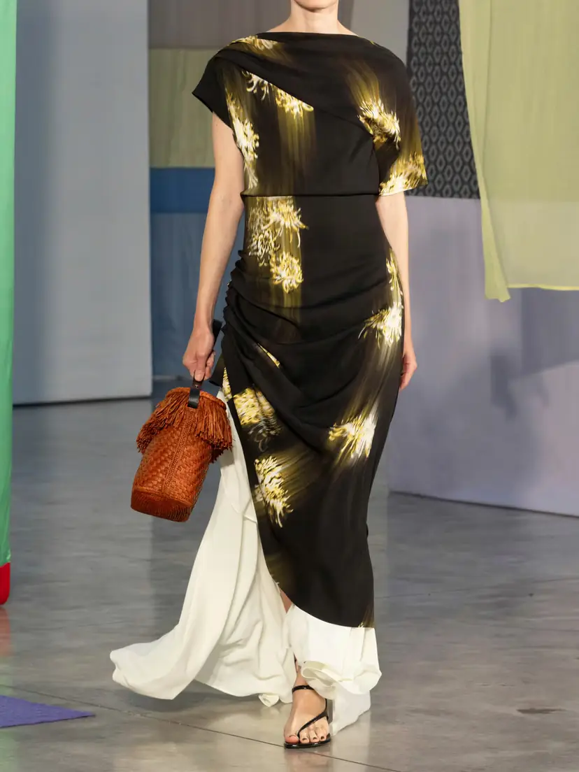 Proenza Schouler Antonella Tiered Printed Cady Maxi Dress | Thumbnail 5