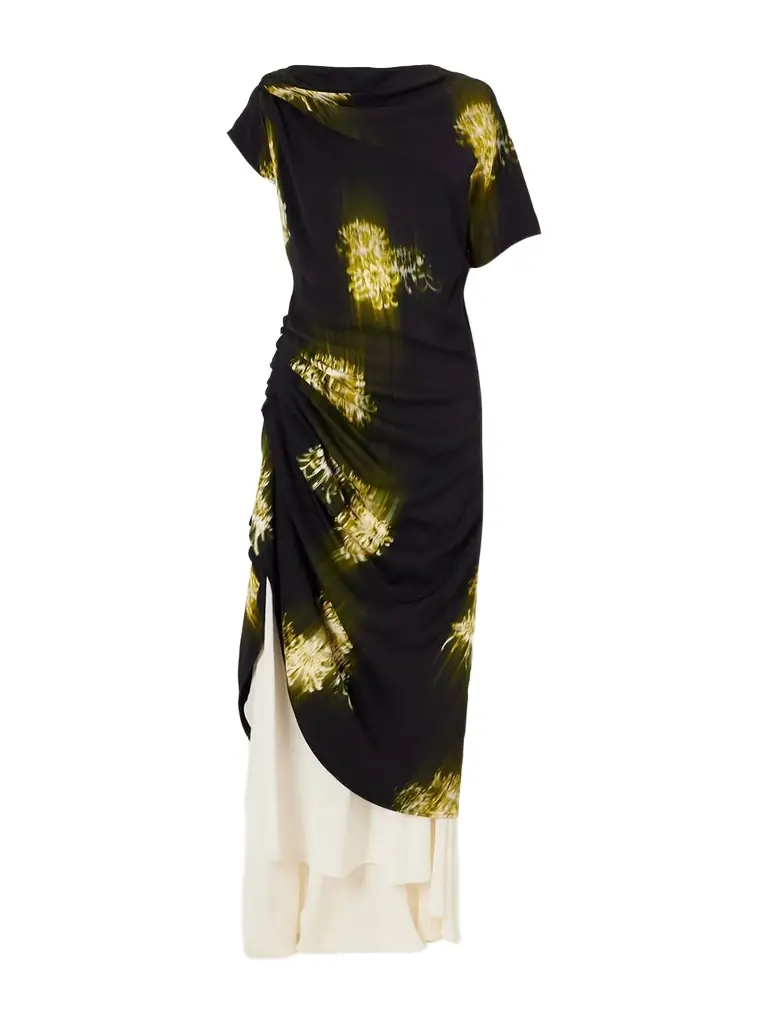 Antonella Tiered Printed Cady Maxi Dress Antonella Tiered Printed Cady Maxi Dress