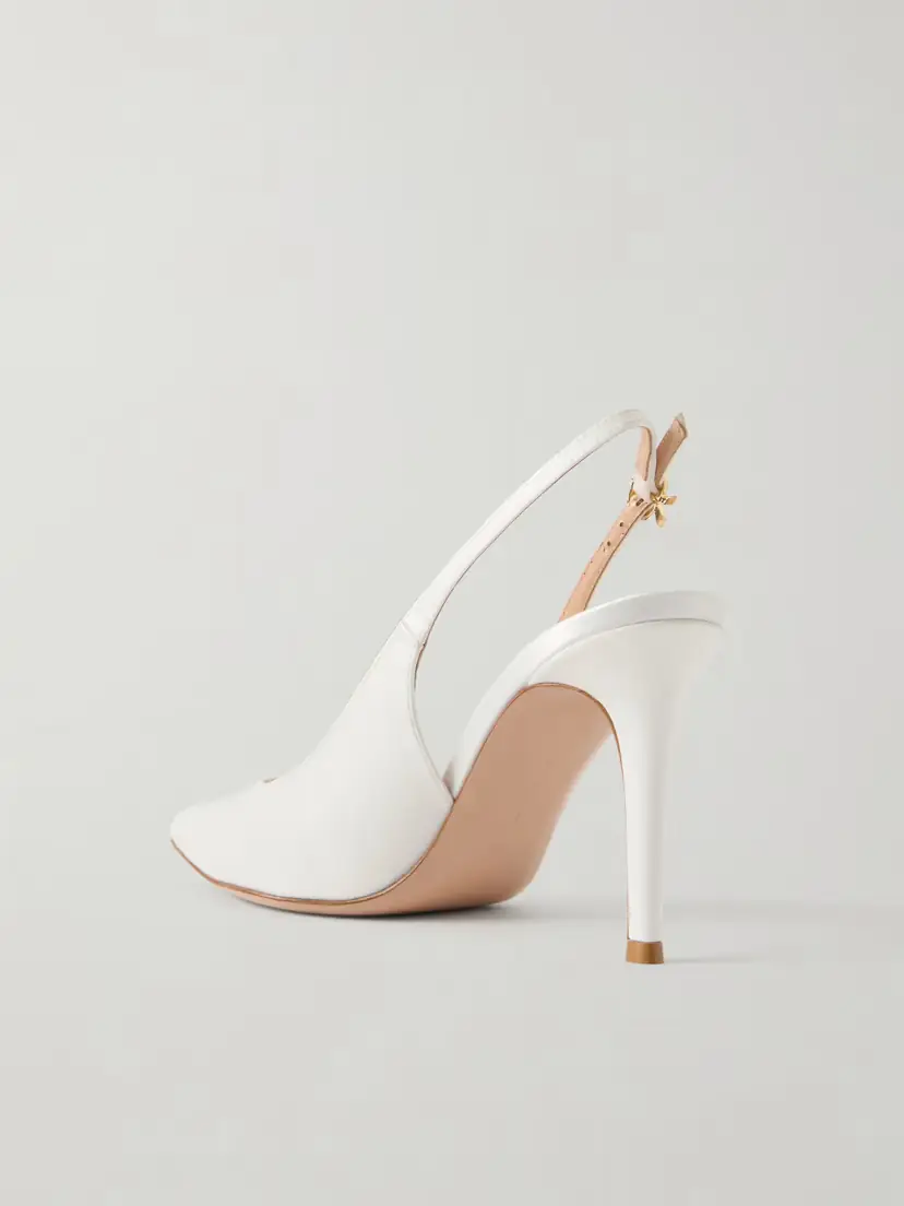 Gianvito Rossi Ribbon 85 Satin Slingback Pumps | Thumbnail 3