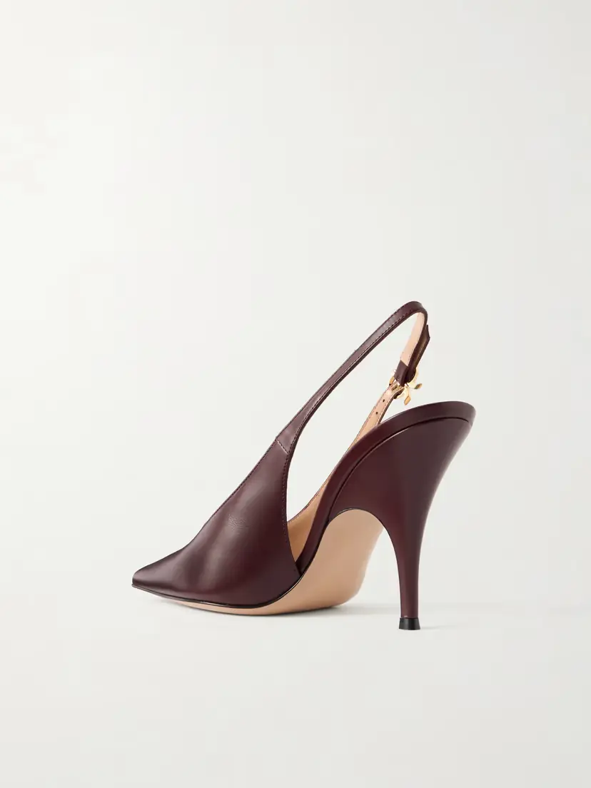 Gianvito Rossi Sofia 95 Leather Slingback Pumps | Thumbnail 3 Gianvito Rossi Sofia 95 Leather Slingback Pumps | Thumbnail 3