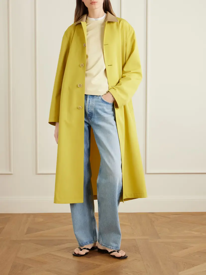 Auralee Belted Wool-canvas Trench Coat | Thumbnail 2 Auralee Belted Wool-canvas Trench Coat | Thumbnail 2