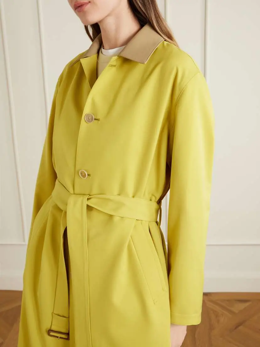 Auralee Belted Wool-canvas Trench Coat | Thumbnail 5 Auralee Belted Wool-canvas Trench Coat | Thumbnail 5