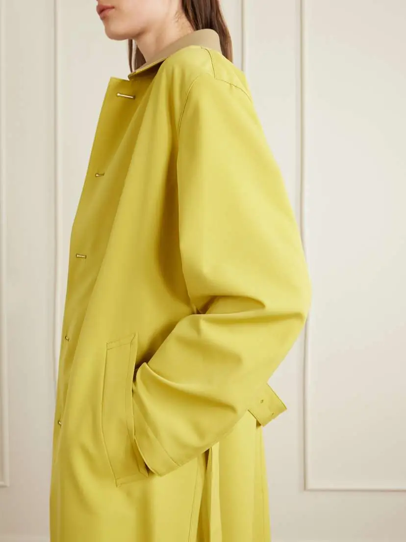Auralee Belted Wool-canvas Trench Coat | Thumbnail 6 Auralee Belted Wool-canvas Trench Coat | Thumbnail 6
