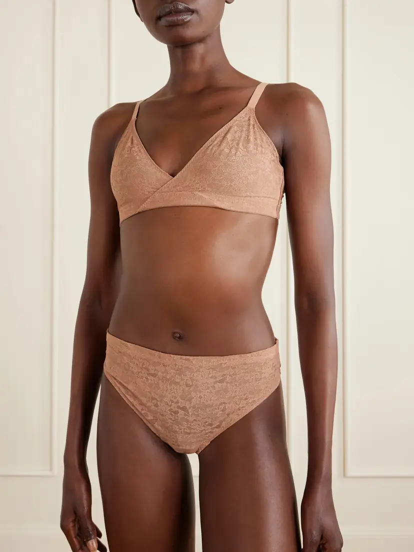 Spanx Stretch Lace Triangle Bralette | Thumbnail 2