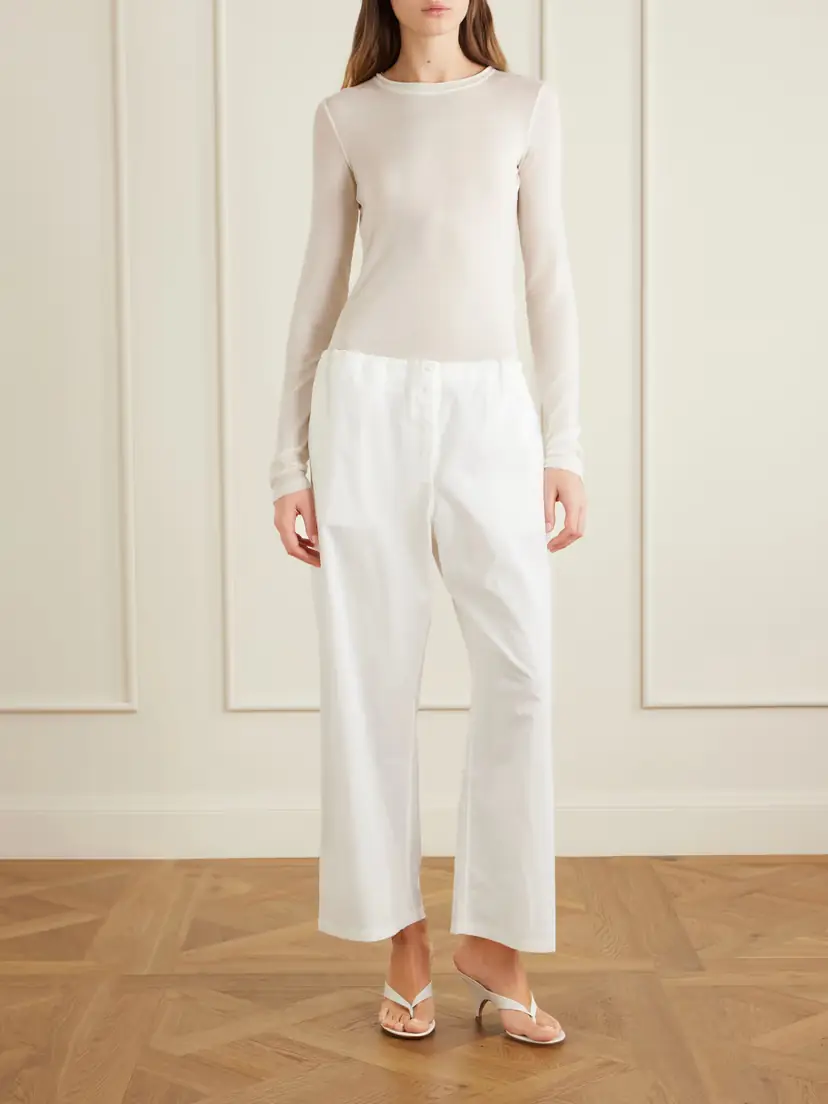 COLLEEN ALLEN Cotton-voile Wide-leg Pants | Thumbnail 2