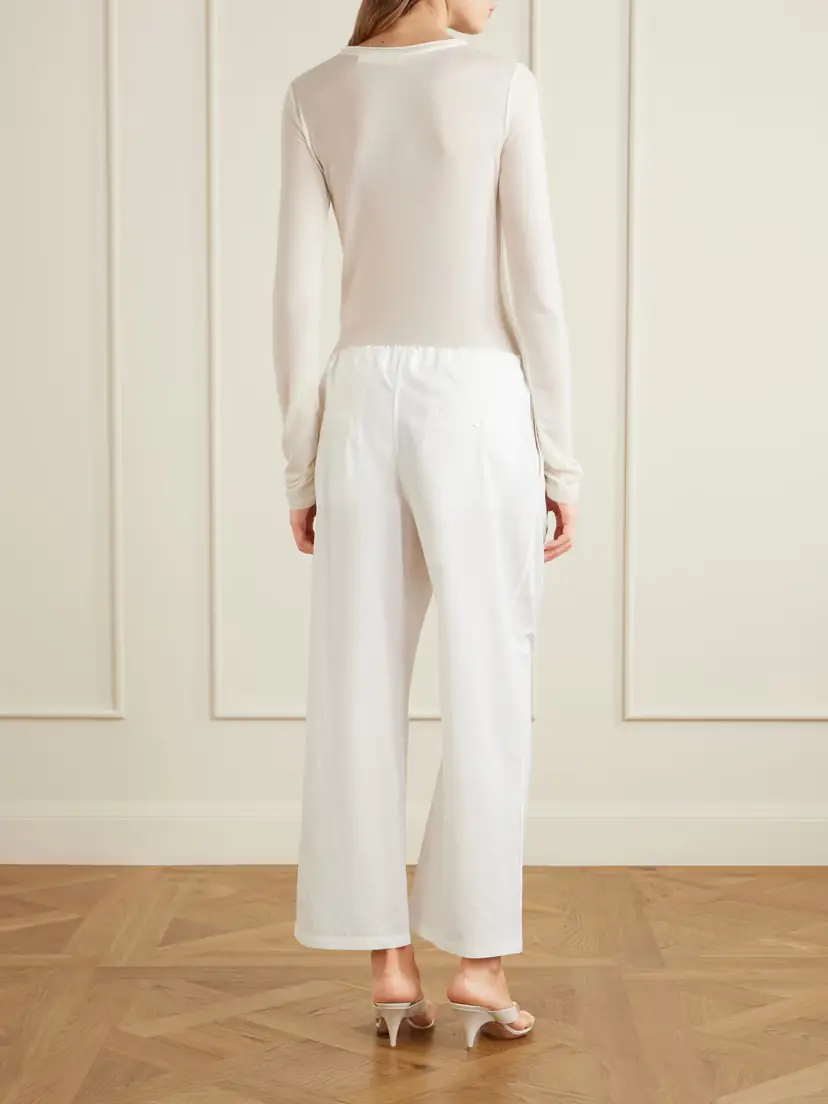 COLLEEN ALLEN Cotton-voile Wide-leg Pants | Thumbnail 3