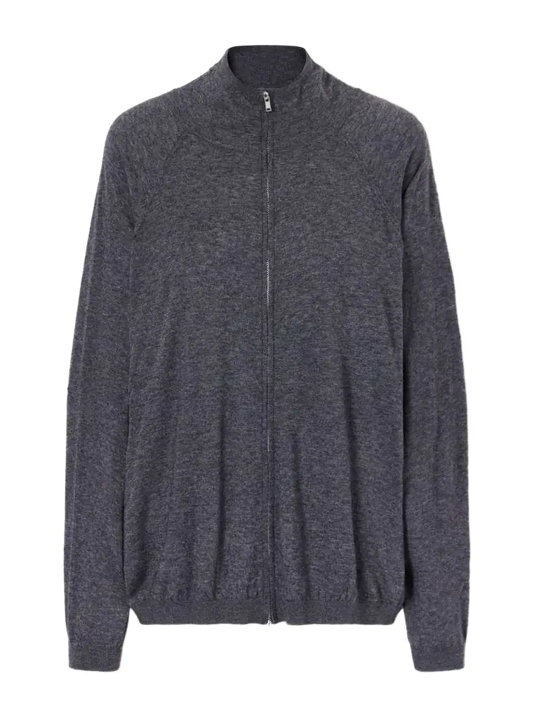 The Frankie Shop Baxe Knitted Wool-blend Zip-up Cardigan | Image 1 The Frankie Shop Baxe Knitted Wool-blend Zip-up Cardigan | Image 1