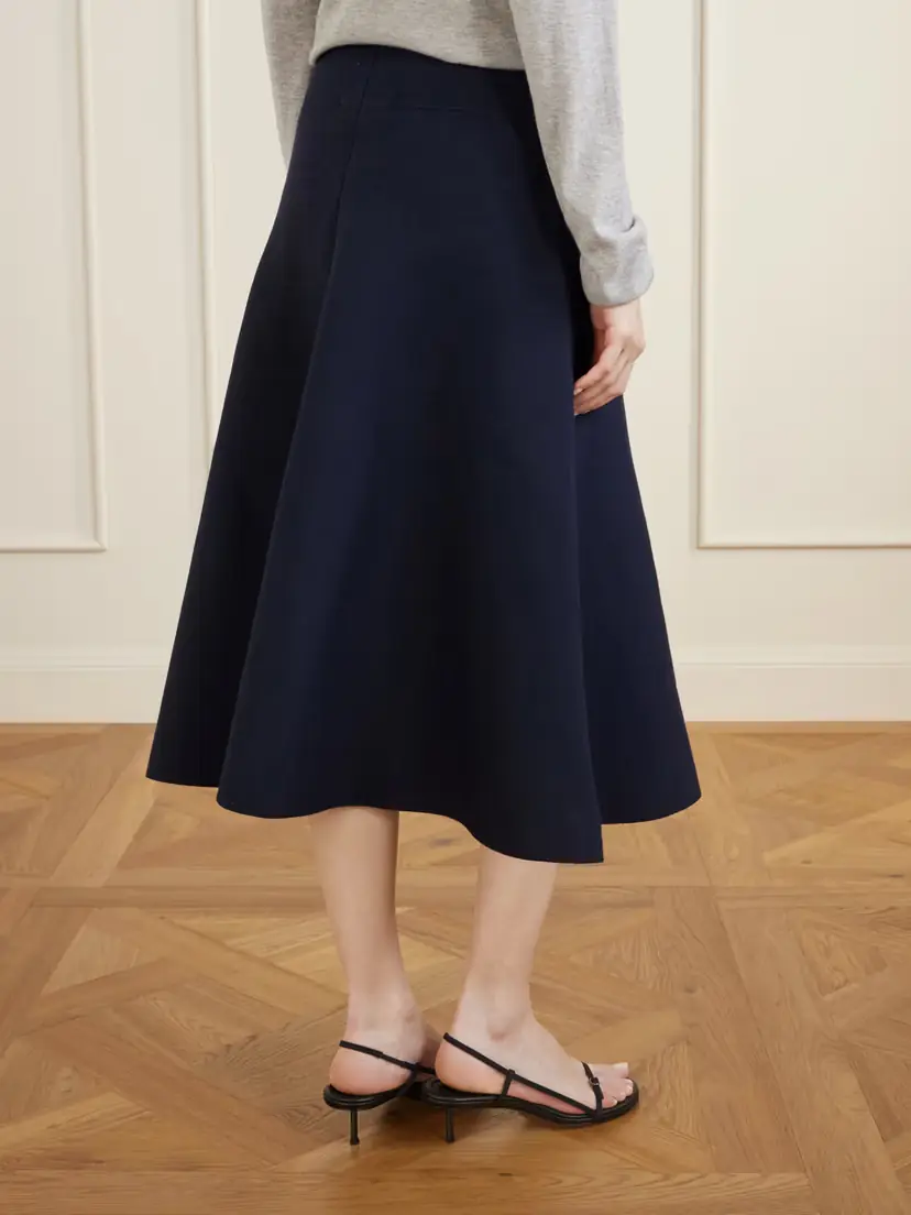The Frankie Shop July Woven Midi Skirt | Thumbnail 4