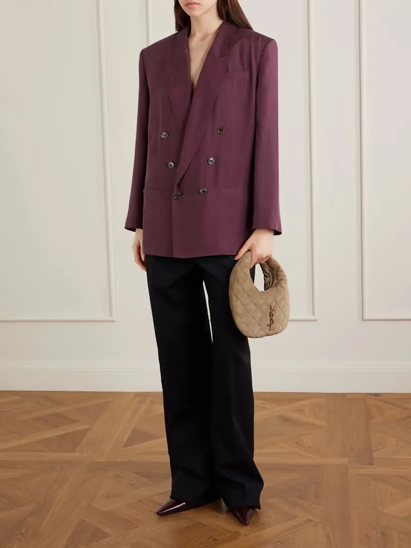 Saint Laurent Icarino Matelassé Suede Shoulder Bag | Thumbnail 3 Saint Laurent Icarino Matelassé Suede Shoulder Bag | Thumbnail 3