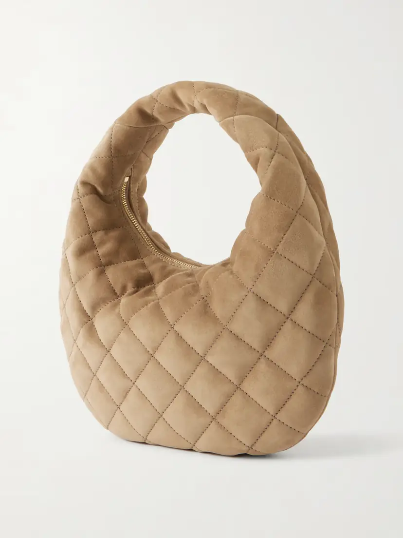 Saint Laurent Icarino Matelassé Suede Shoulder Bag | Thumbnail 4 Saint Laurent Icarino Matelassé Suede Shoulder Bag | Thumbnail 4