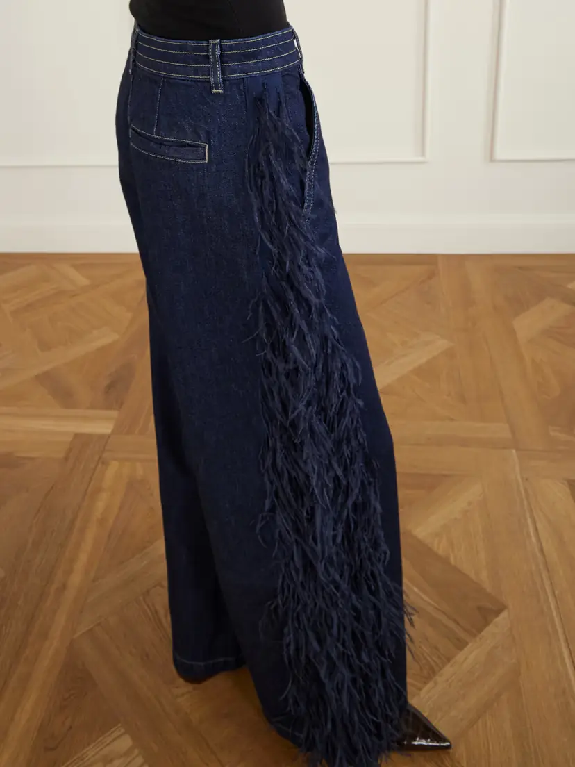 TWP Embellished Cotton Straight-leg Pants | Thumbnail 4 TWP Embellished Cotton Straight-leg Pants | Thumbnail 4