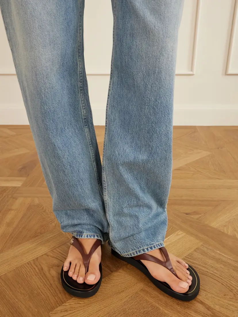 Gucci Embellished Leather Sandals | Thumbnail 2